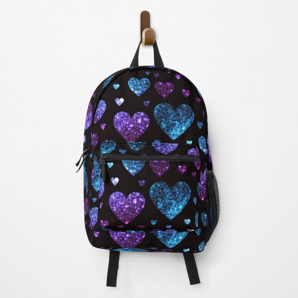 Item preview, Teal and Purple Ombre Faux Glitter Hearts designed and sold by Felicity-K.