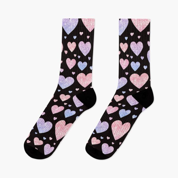 Item preview, Corazones de brillo falso Ombre rosa pastel y púrpura designed and sold by Felicity-K.