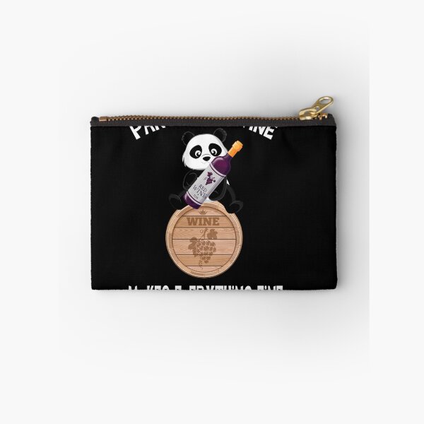Artikelvorschau, Panda und Wein makes everything fine Rotwein entworfen und verkauft von besTmanuFacture.