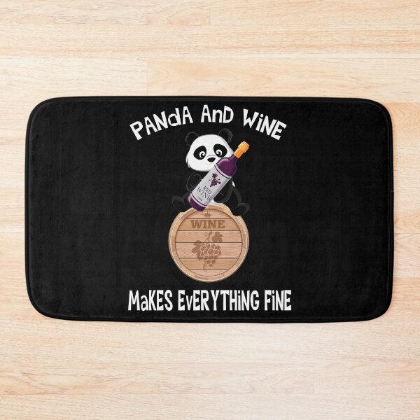 Item preview, Panda And Wine Makes Everything Fine Red Wine designed and sold by besTmanuFacture.