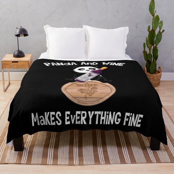 Item preview, Panda And Wine Makes Everything Fine Red Wine designed and sold by besTmanuFacture.