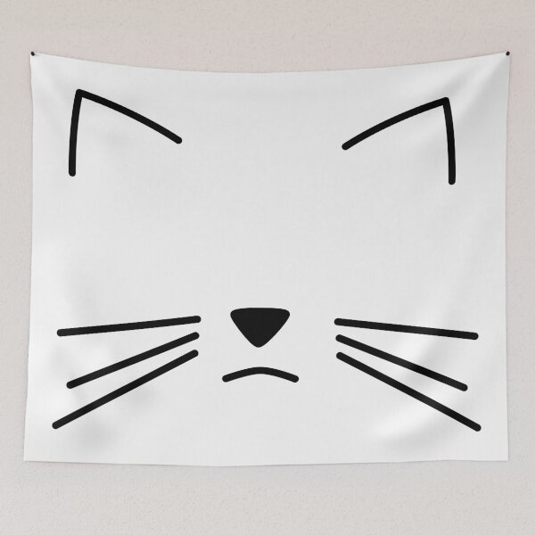 Item preview, Cat Face | Black designed and sold by princesnoozy.