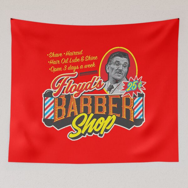 Item preview, Floyd's Barbershop designed and sold by Alema Art.