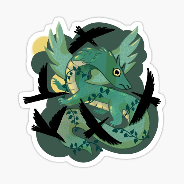 Artikel-Vorschau von Drache mit einem Ärger der Krähen, designt und verkauft von hollyaart.
