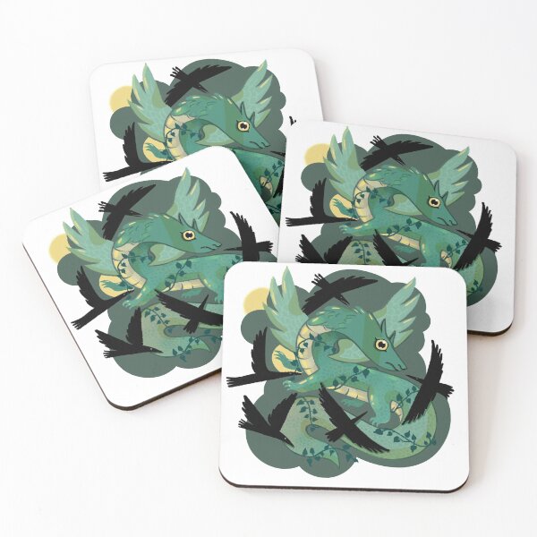 Item preview, Dragon with An Annoyance of Crows designed and sold by hollyaart.