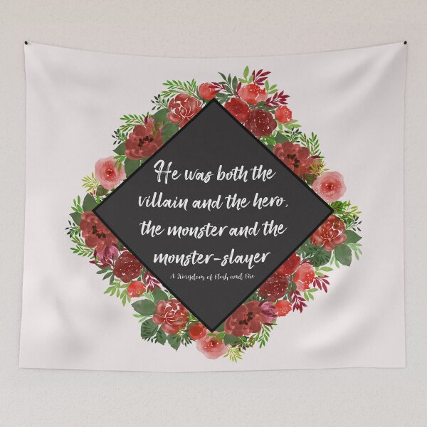 Item preview, From Blood and Ash - Monster Slayer Quote designed and sold by Kat-Kreations.