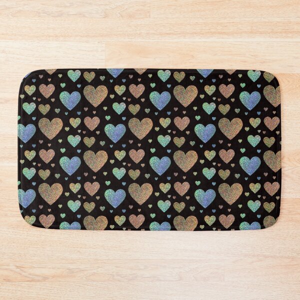 Item preview, Holographic Rainbow Ombre Faux Glitter Hearts designed and sold by Felicity-K.
