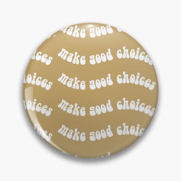 Item preview, Make Good Choices Mustard Yellow Pattern designed and sold by meandmissb.