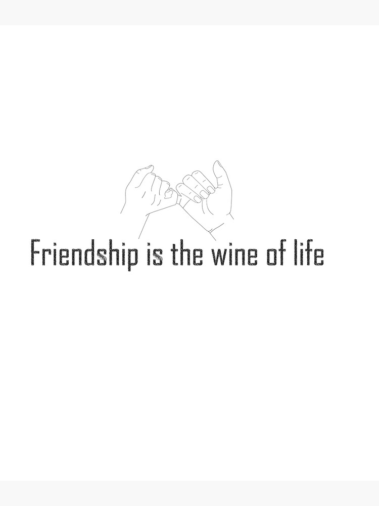 Affiche Le vin & l'amitié