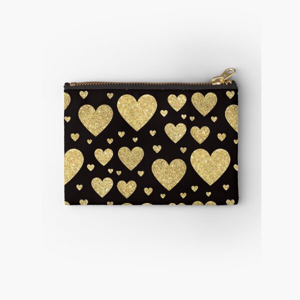 Item preview, Traditional Gold Faux Glitter Hearts designed and sold by Felicity-K.
