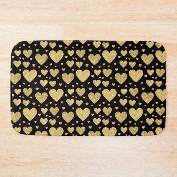 Item preview, Traditional Gold Faux Glitter Hearts designed and sold by Felicity-K.