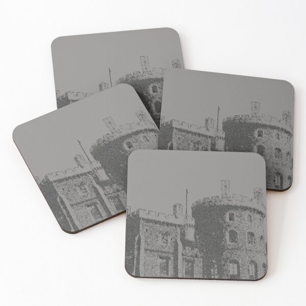 Item preview, Belvoir Castle Turret, greyscale designed and sold by inavantiCreates.