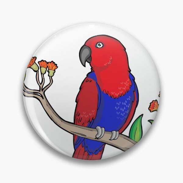 Item preview, Red Eclectus Parrot designed and sold by Lauren Eldridge-Murray.