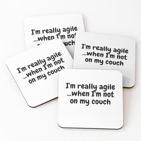 Item preview, I'm really agile...when I'm not on my couch designed and sold by Omniodise.