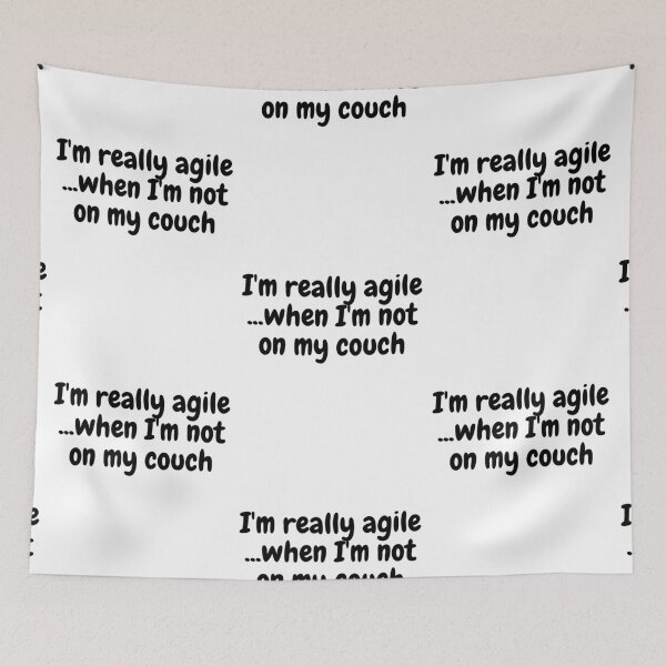 Item preview, I'm really agile...when I'm not on my couch designed and sold by Omniodise.