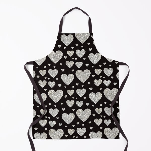 Item preview, Traditional Silver Faux Glitter Hearts designed and sold by Felicity-K.