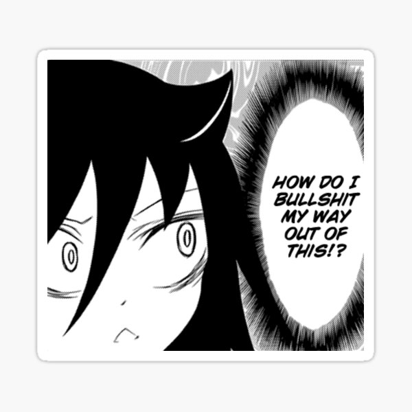 Item preview, Yomoko Kuroki Help designed and sold by dumbanimememes.