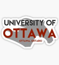 uOttawa with gee gee Sticker