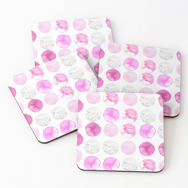 Item preview, Pink and Silver Watercolor Pattern  designed and sold by aboniteblanc.