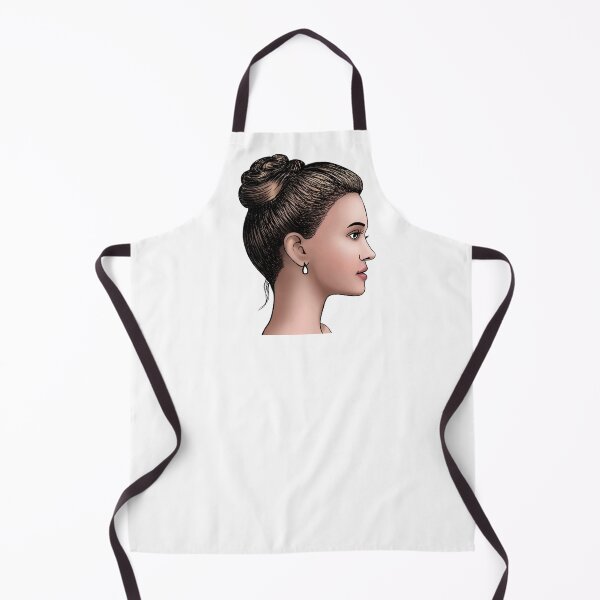 Item preview, stylized drawn face in profile of european girl designed and sold by nataliavavilina.