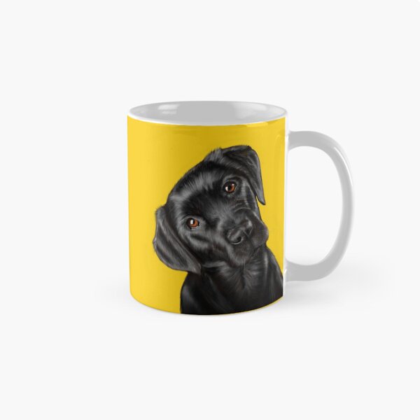 Artikelvorschau, Schwarzer Labrador auf Gelb entworfen und verkauft von Kittys-Art.