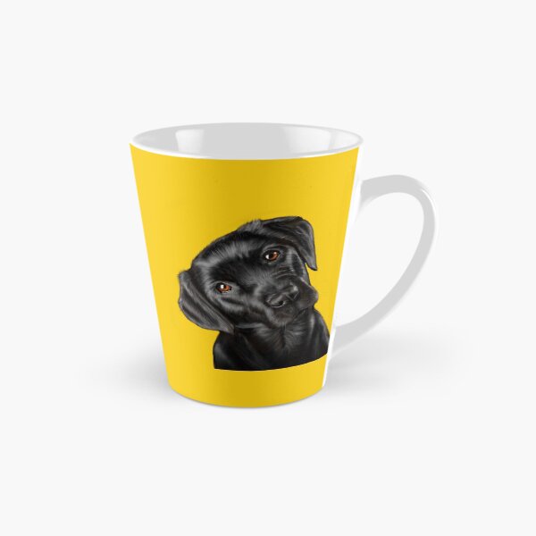 Item preview, Black Labrador on Yellow designed and sold by Kittys-Art.