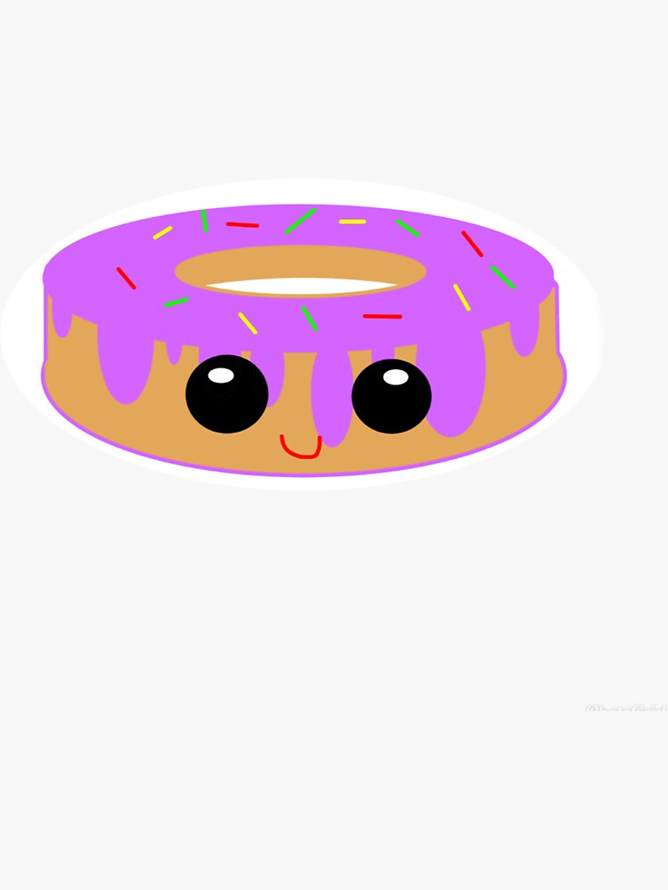 "Kawaii donut " Sticker by xlucymeganx Redbubble