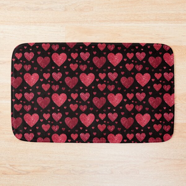 Item preview, Traditional Red Faux Glitter Hearts designed and sold by Felicity-K.
