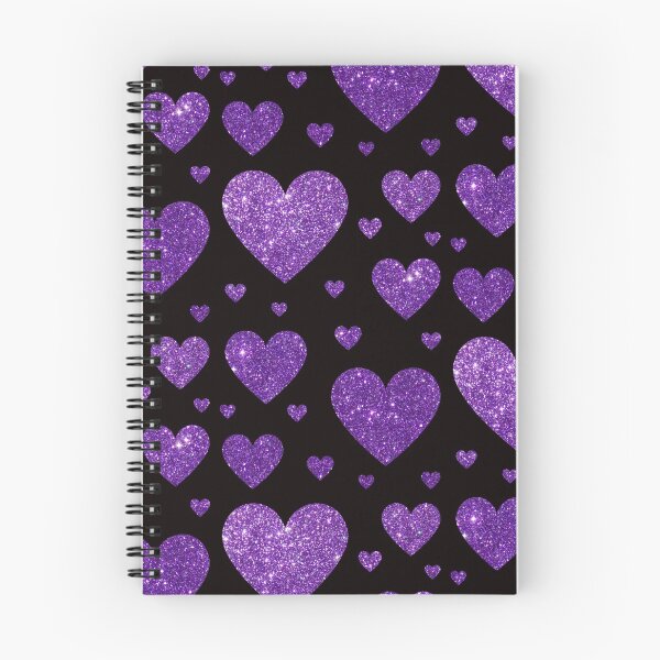 Aperçu de l'œuvre Coeurs violets à fausses paillettes créée et vendue par Felicity-K.