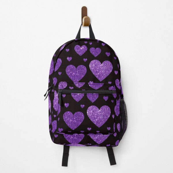 Item preview, Purple Faux Glitter Hearts designed and sold by Felicity-K.