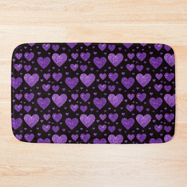 Item preview, Purple Faux Glitter Hearts designed and sold by Felicity-K.