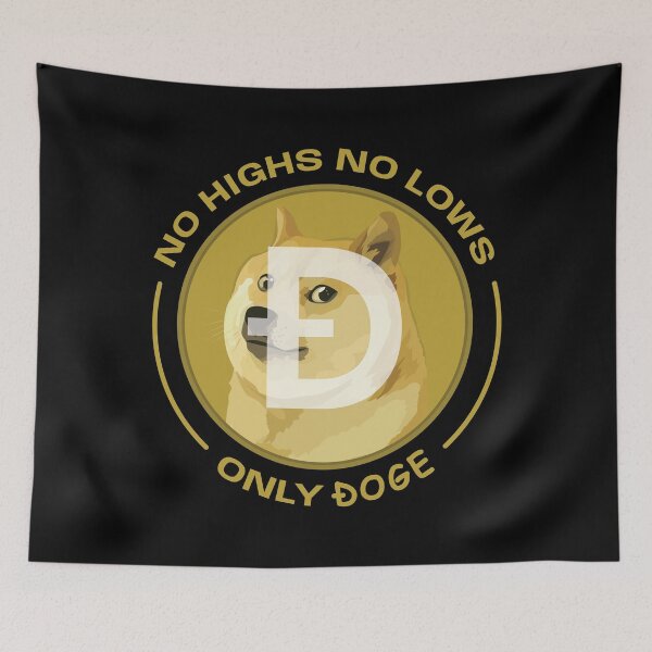 Item preview, Dogecoin - No highs, no lows, only DOGE (Logo) designed and sold by SWISH-Design.