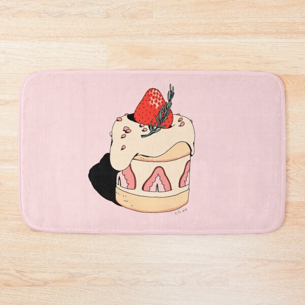 Item preview, Kawaii Strawberry Cake designed and sold by HelloGloomy.