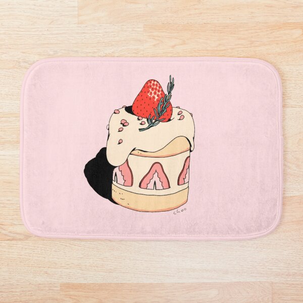 Item preview, Kawaii Strawberry Cake designed and sold by HelloGloomy.