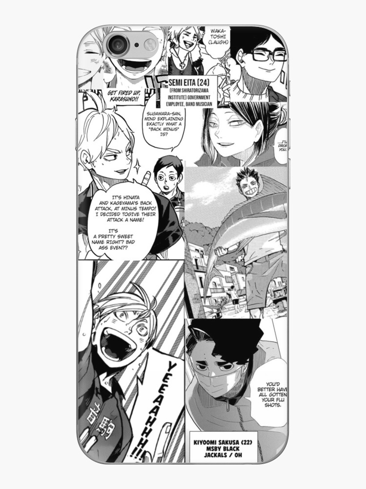 Haikyuu Manga Panels Iphone Klebefolie Von Cutelilwaifu Redbubble