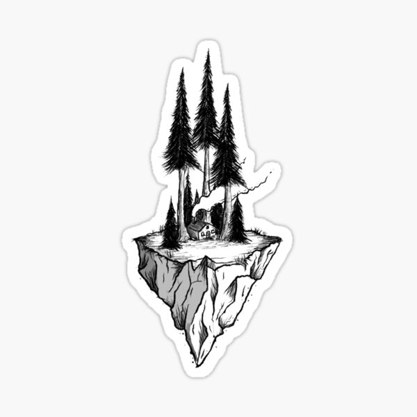 Floating Valley Sticker