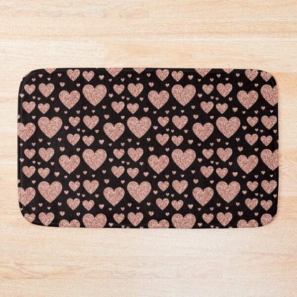 Item preview, Dark Rose Gold Faux Glitter Hearts designed and sold by Felicity-K.