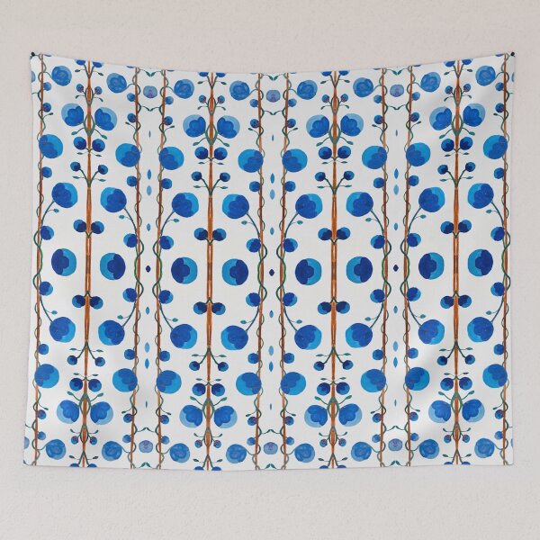 Item preview, Flowery blue & white pattern8 designed and sold by angran.
