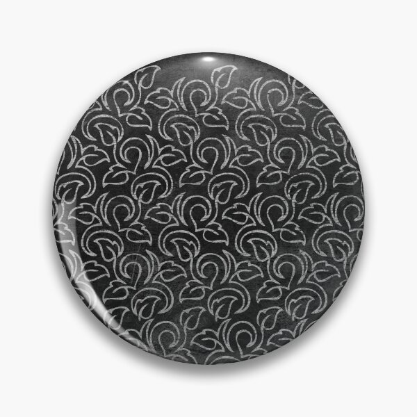 Item preview, Chalk Blackboard Leaves Vintage Damask Pattern designed and sold by Anna Lemos.