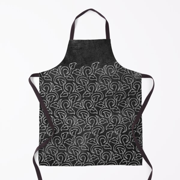 Item preview, Chalk Blackboard Leaves Vintage Damask Pattern designed and sold by Anna Lemos.