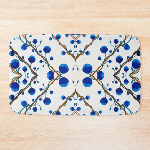 Item preview, Flowery blue & white pattern9 designed and sold by angran.