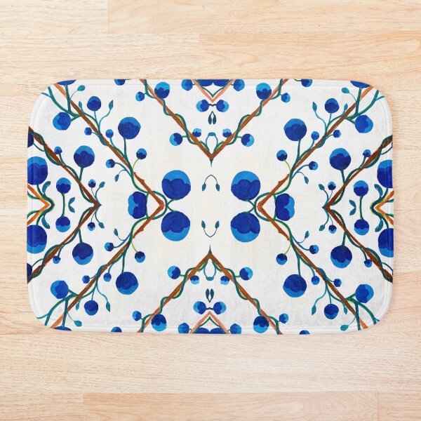 Item preview, Flowery blue & white pattern9 designed and sold by angran.