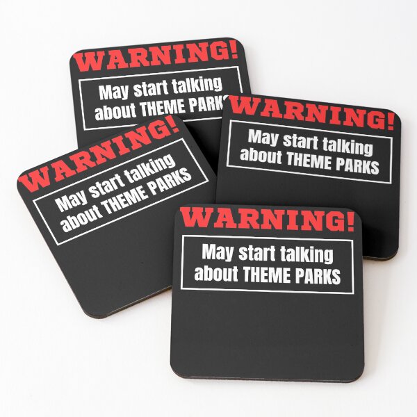 Item preview, Warning May Start Talking About Theme Parks designed and sold by TeePartyHost.