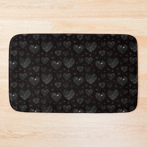 Item preview, Black Faux Glitter Hearts designed and sold by Felicity-K.