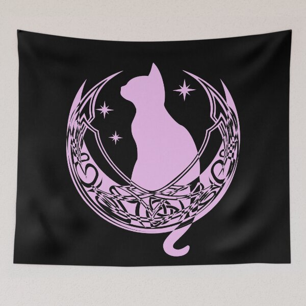 Item preview, Pink Celtic Moon Cat Stars designed and sold by Depic Spirit.