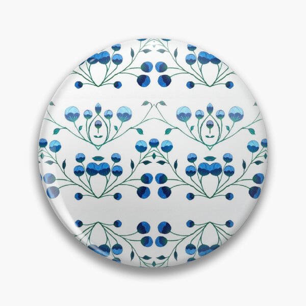 Item preview, Flowery blue & white pattern10 designed and sold by angran.
