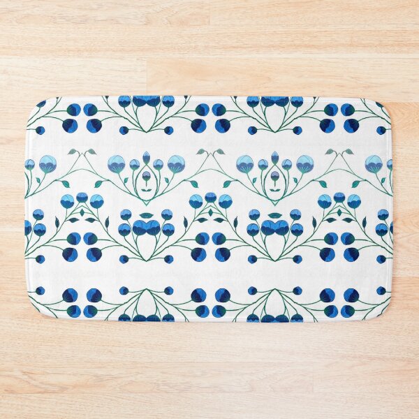 Item preview, Flowery blue & white pattern10 designed and sold by angran.