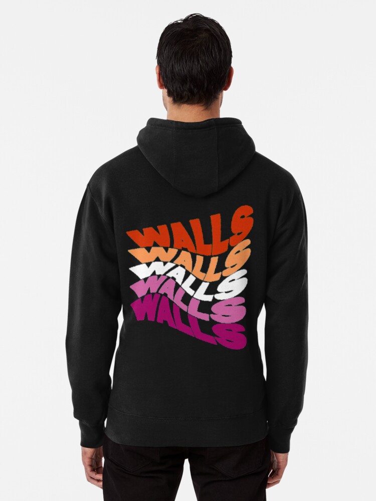 walls louis tomlinson coloured stripe orange | Pullover Hoodie