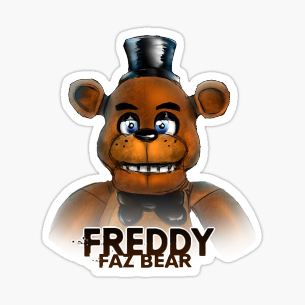 Freddy Bear Stickers Redbubble - five nights at freddys golden freddyyellow bear roblox