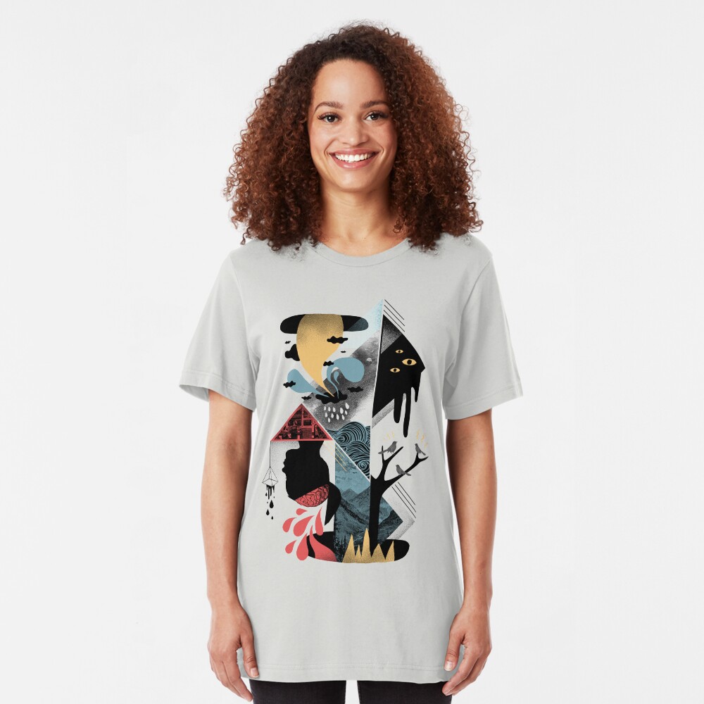 Shapes and Nightmares Slim Fit T-Shirt